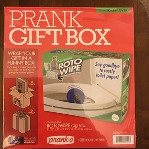 Prank Gift Box Roto Wipe Medium Gag Christmas Fake Father's Day